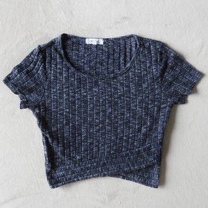 LoveCulture Gray Knit Crop Top